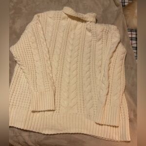 GUC Ava & Viv Long Sleeve Cozy Fisherman Knit Sweater Women's Size 2x Super Soft